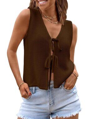 Women's Chocolate Summer Tops Beach Vacation Spring Outfits Cute Trendy Sweater